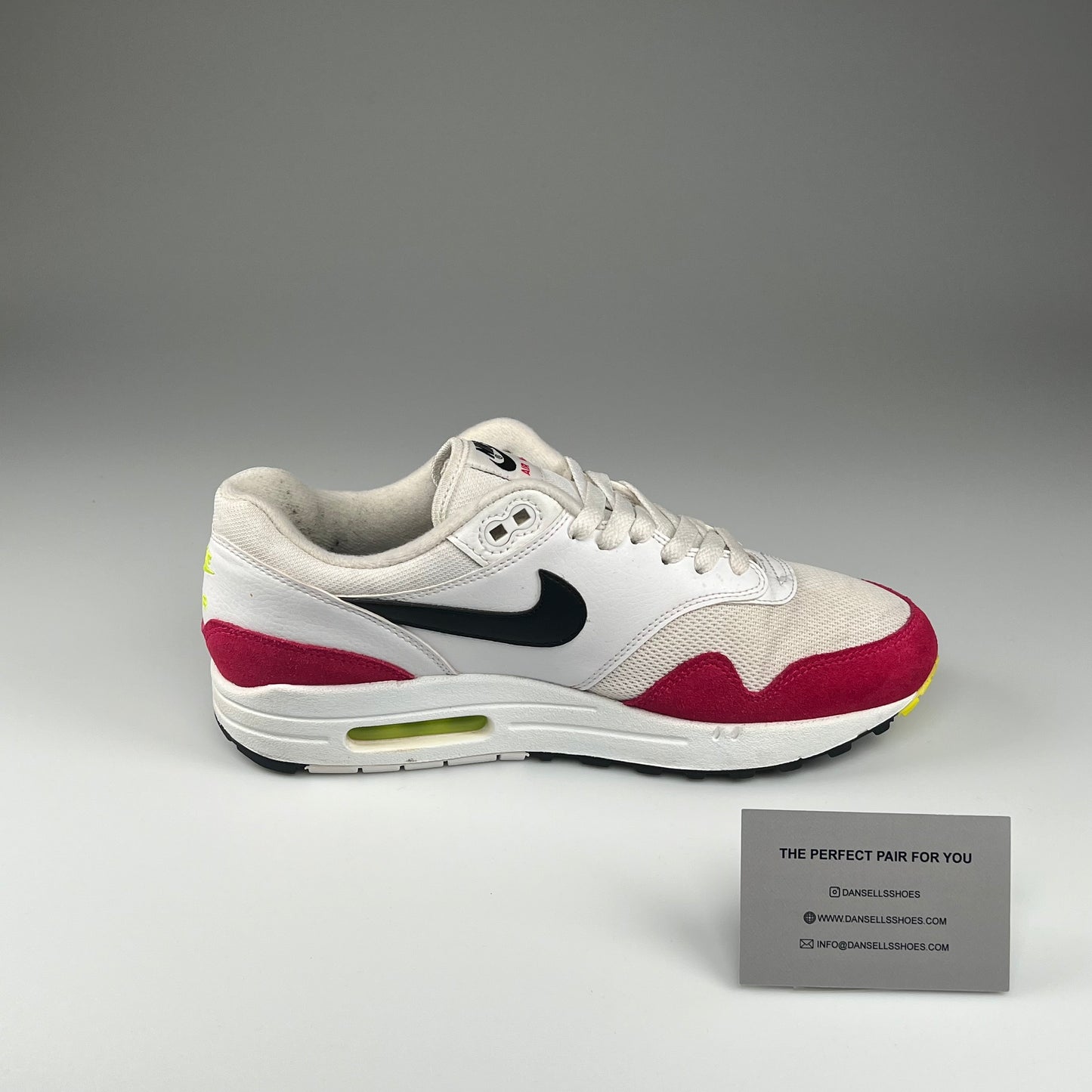 Nike Air Max 1 'White Black Volt Rush Pink'