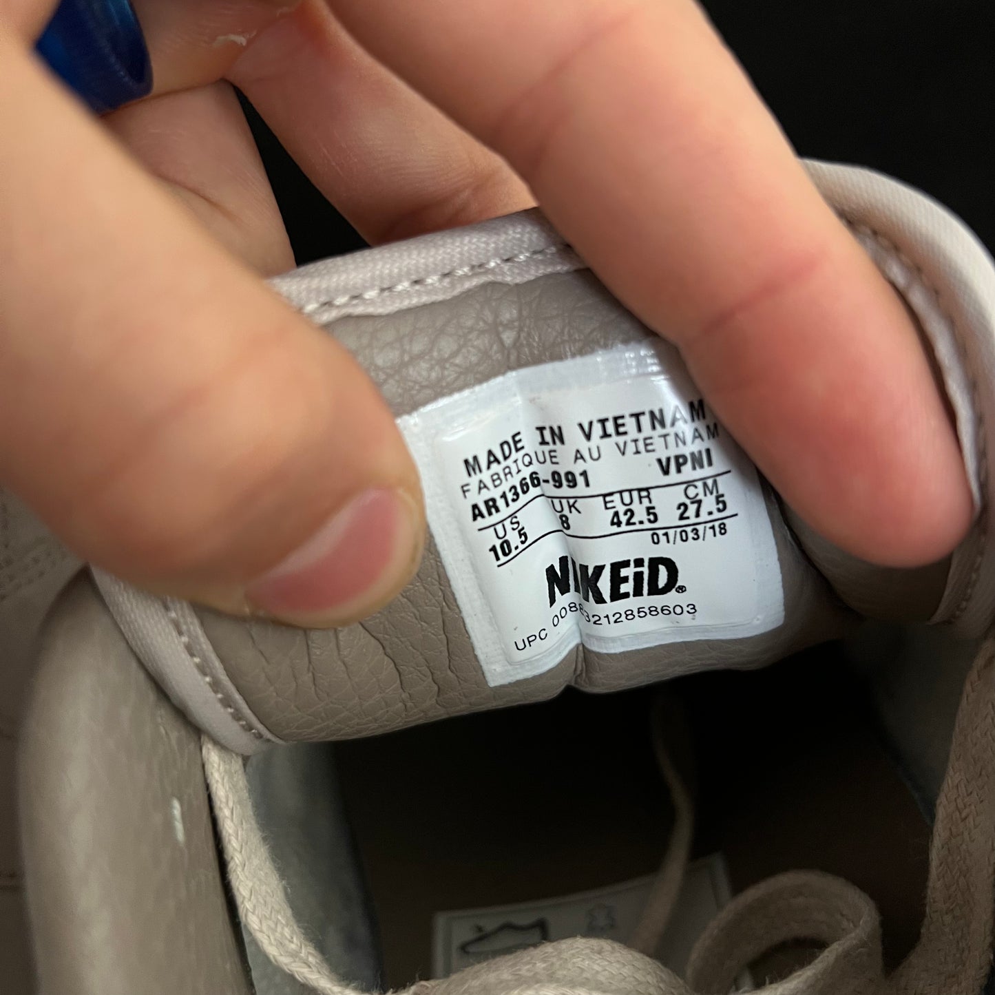 Nike Air Max 1 Leather ID (2018) WMNS