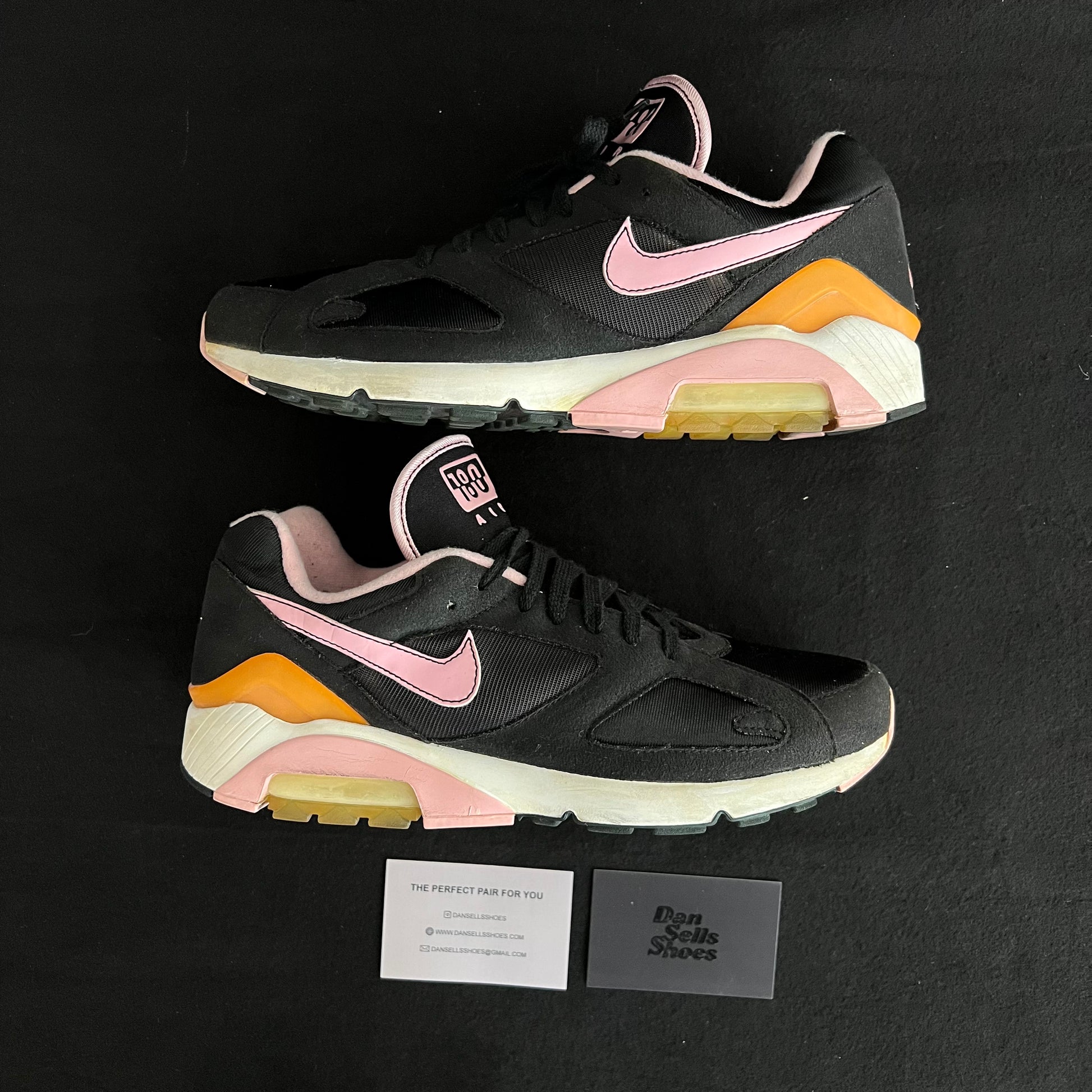Nike Air Max 180 Pink Black ID 2005 DAN SELLS SHOES